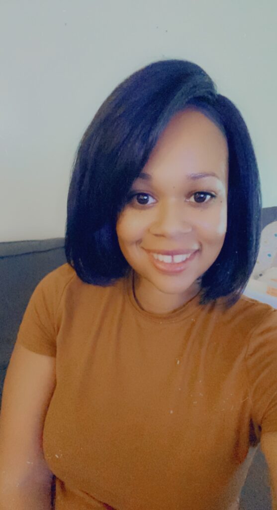 Woman smiling